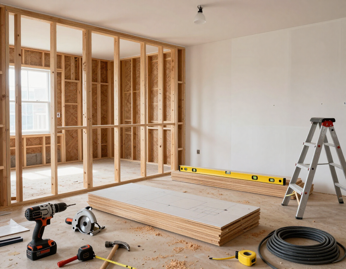 Construction and remodeling job site
