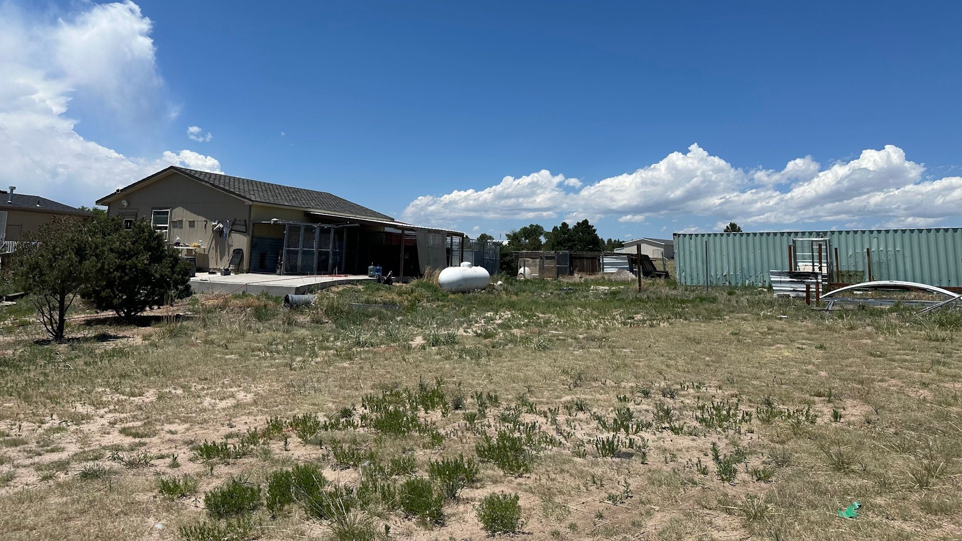 Exterior of a modern single-story transitional housing home with a driveway