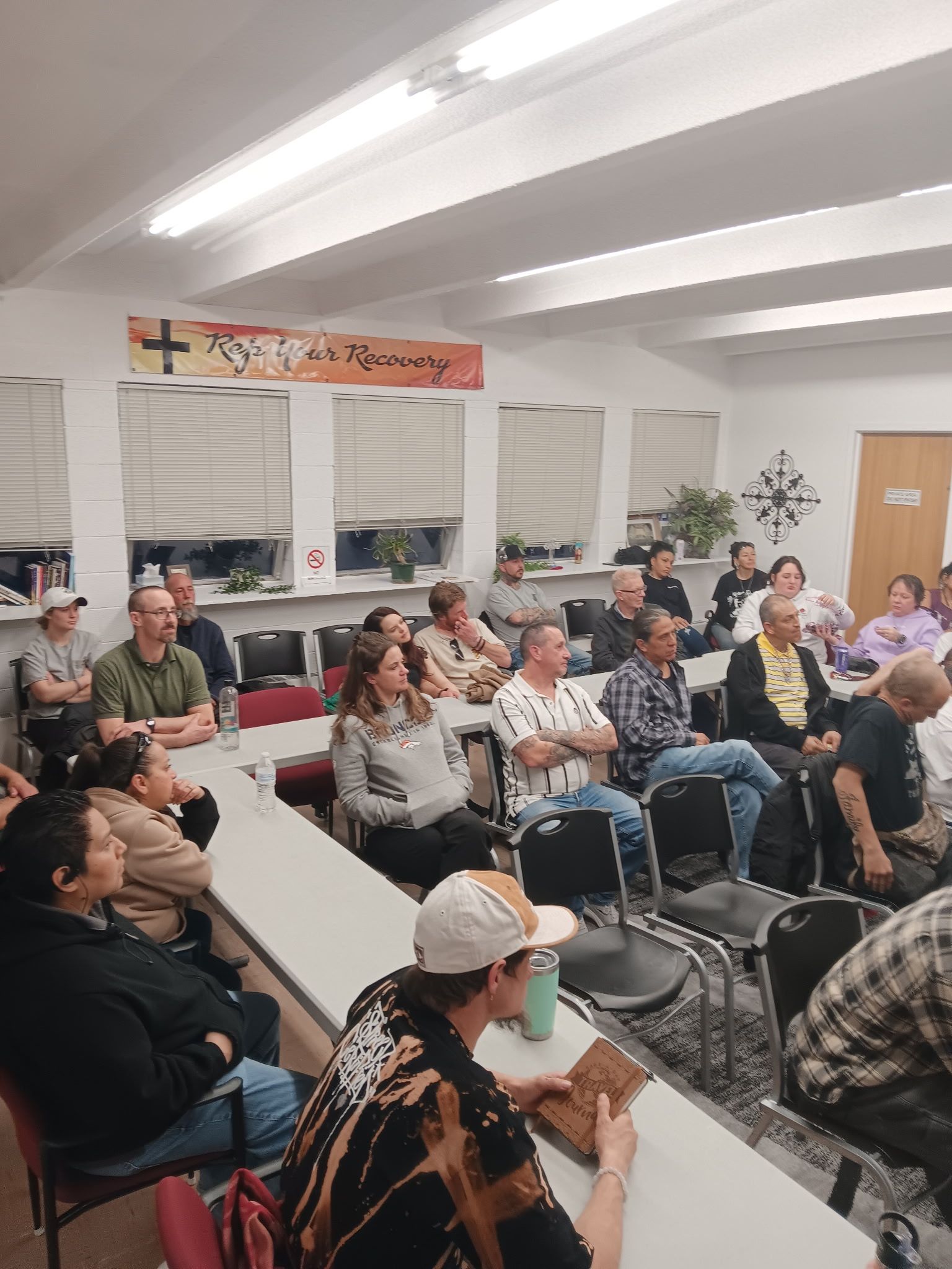 Small group at a community resource event