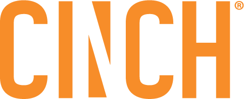 Orange CINCH logo on a white background
