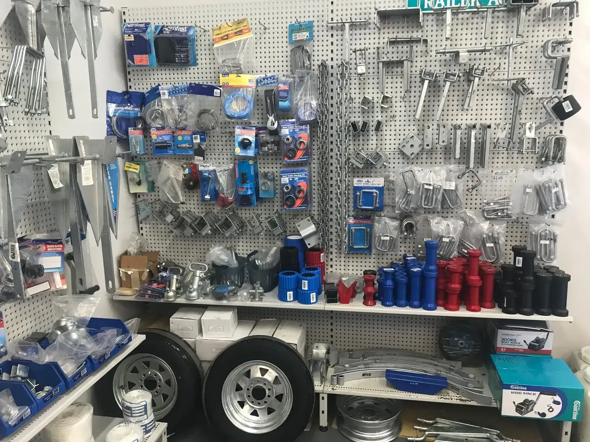 Boat Parts Store Display with Tools — McCabbin Marine In Bowen, QLD
