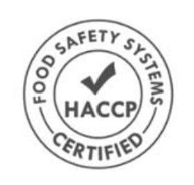 A circular logo with a checkmark above the text 