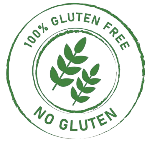 Un timbro verde che dice 100% senza glutine senza glutine