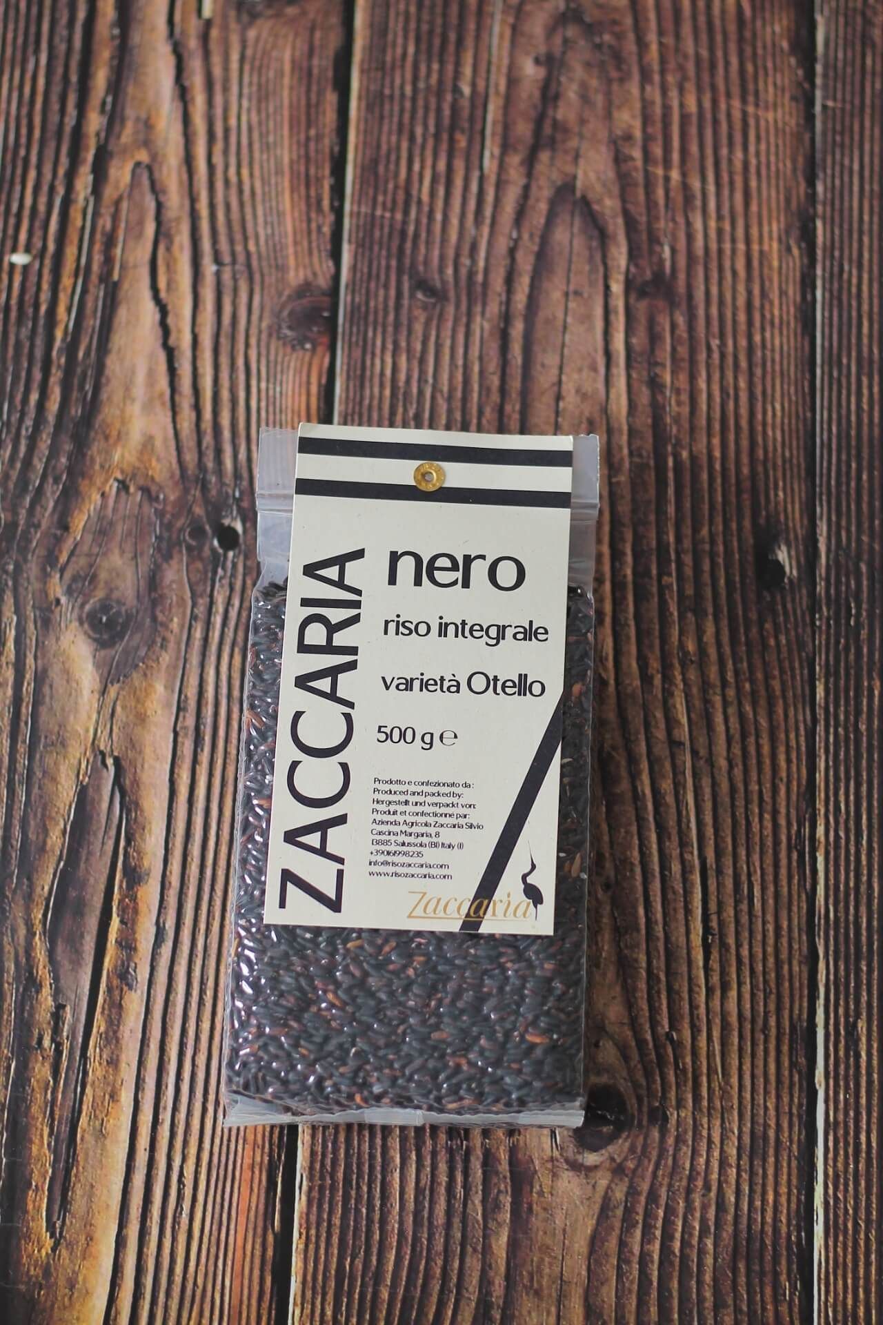 Confezione di riso nero integrale Zaccaria