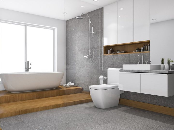 Bagno con vasca idromassaggio