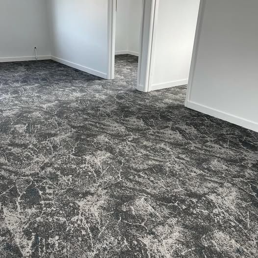 A Room With a Gray Carpet and White Walls — John Chisholm Flooring in Manunda, QLD