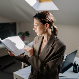 Sara C. Timm guiding a client in preparing for a job search