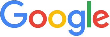 Google logo in blue, red, yellow, and green.