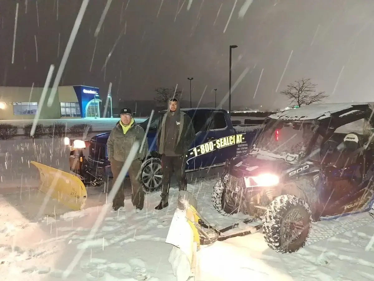 commercial snow removal and ice management services, Erskine paving and sealcoating