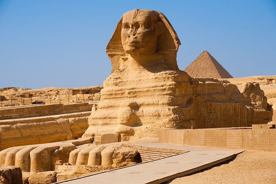 Giza Pyramids and Great Sphinx on a Cairo day trip from Sharm El Sheikh in Egypt