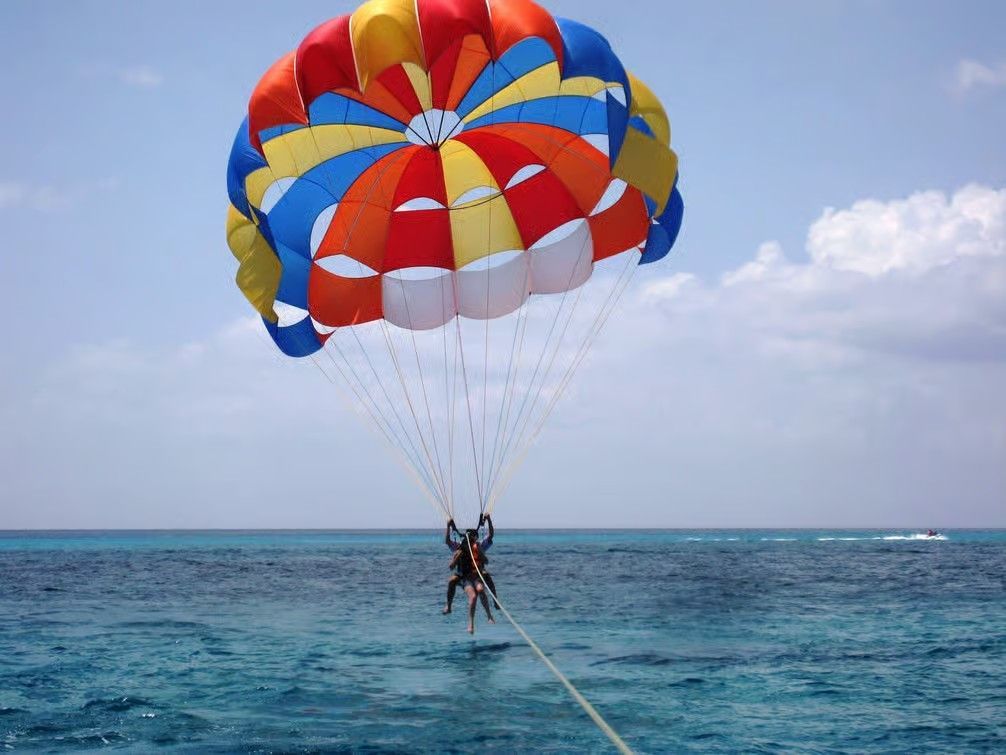 Sharm El Sheikh water sports experience on the Red Sea with parasailing, sea rides.