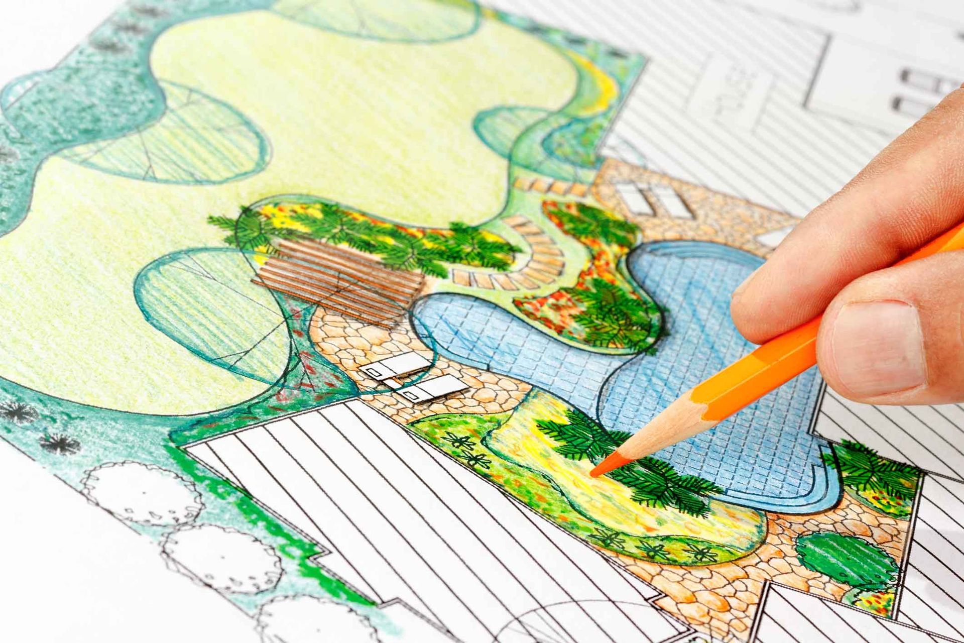 A landscape design.