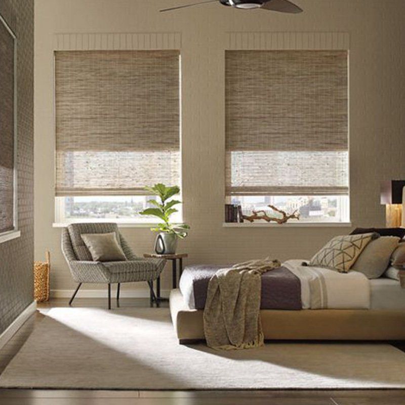 Bright Bedroom Featuring Custom Window Treatments for College Station, TX, Homeowners
