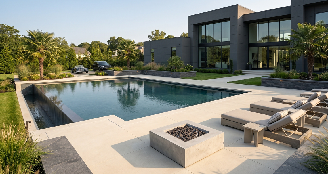 Residential concrete repair project after severe foundation settlement damage
