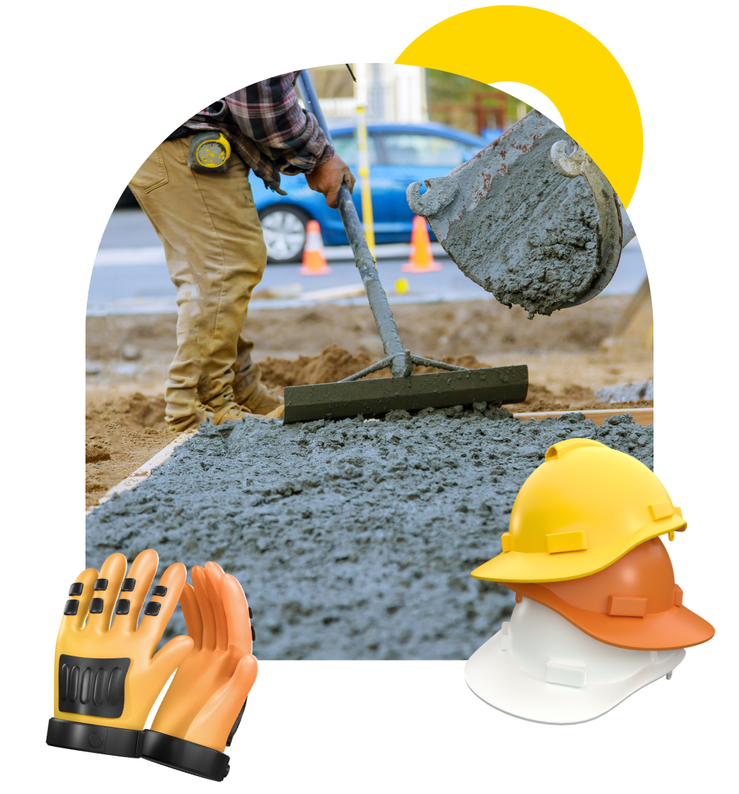 Backyard retaining wall installation using concrete retaining wall blocks
