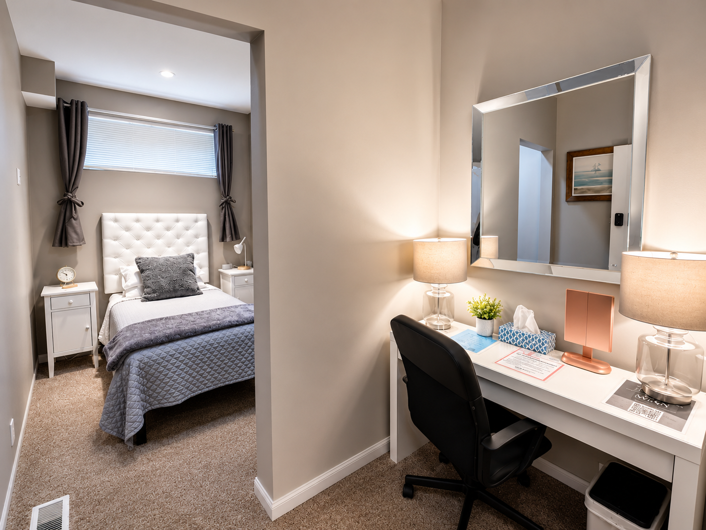 Comfort Twin bedroom at Stay549 Winnipeg