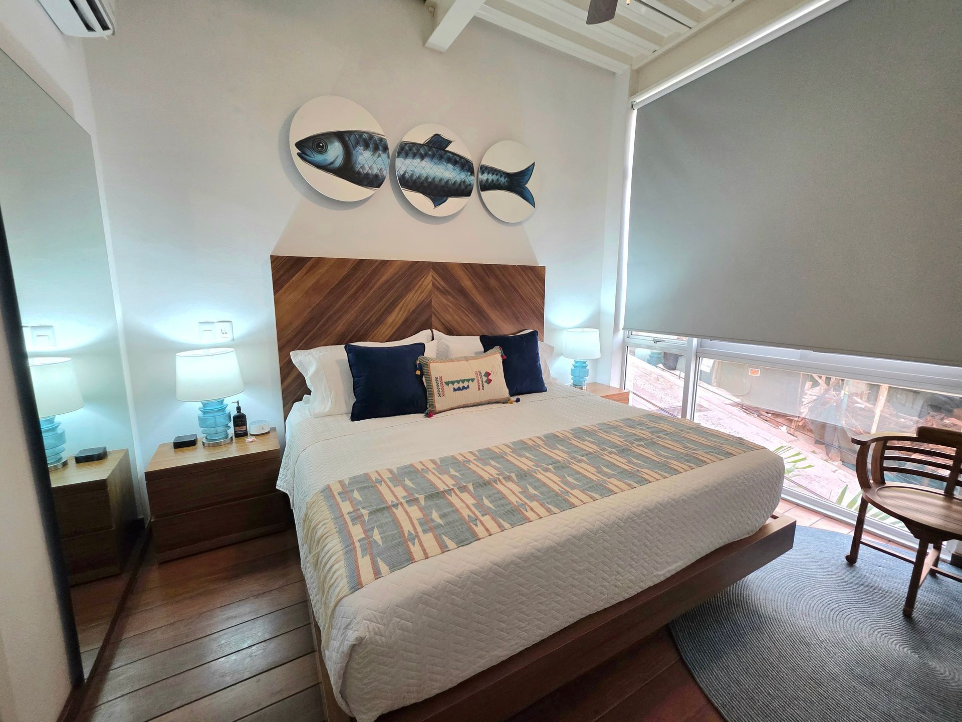 Twin Tide king bedroom viewed from the doorway