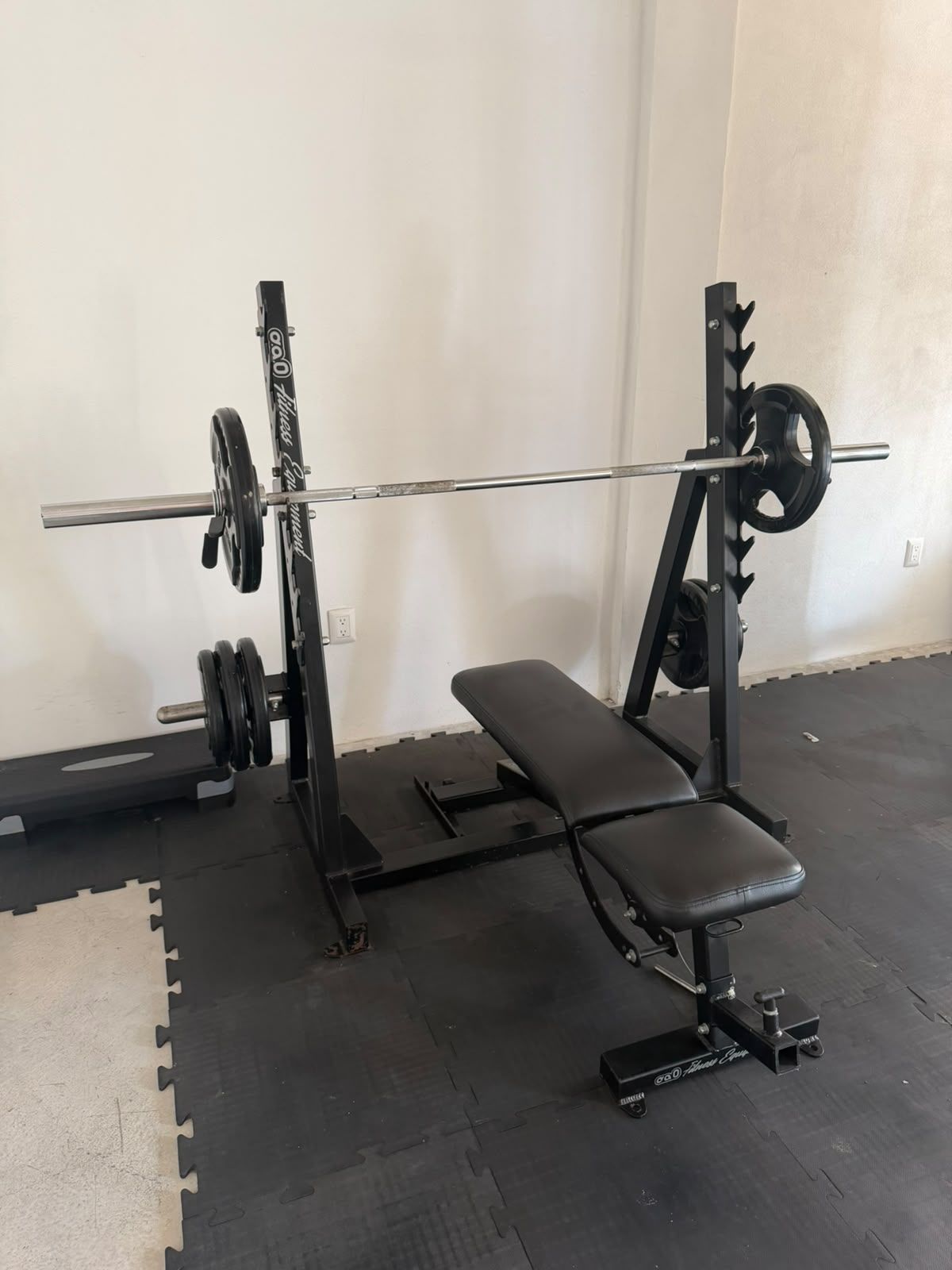 Gym floor and equipment in the AVA complex gym in Puerto Vallarta