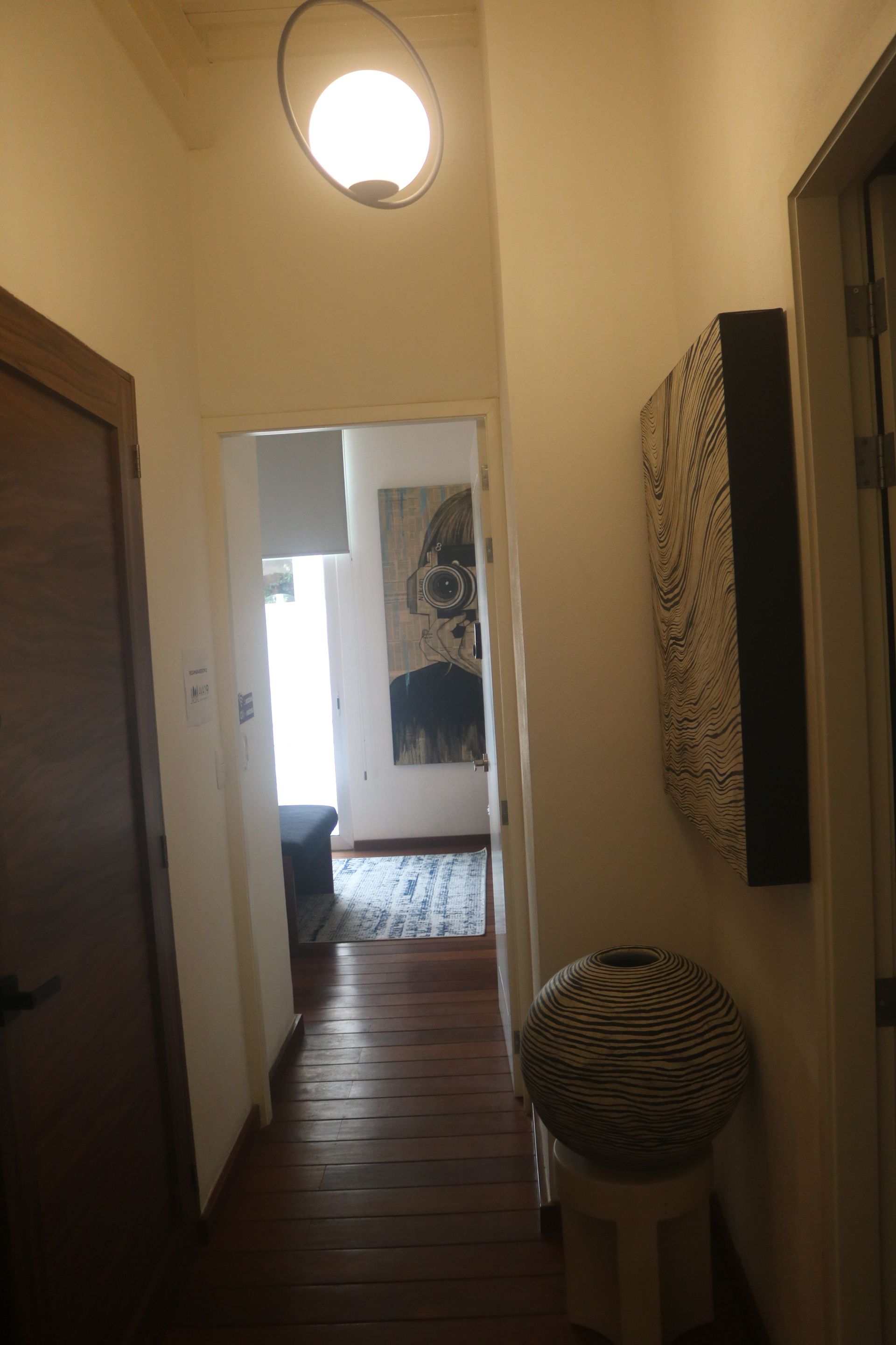 Dressing area entrance in the Muse king suite at AVA19 in Puerto Vallarta