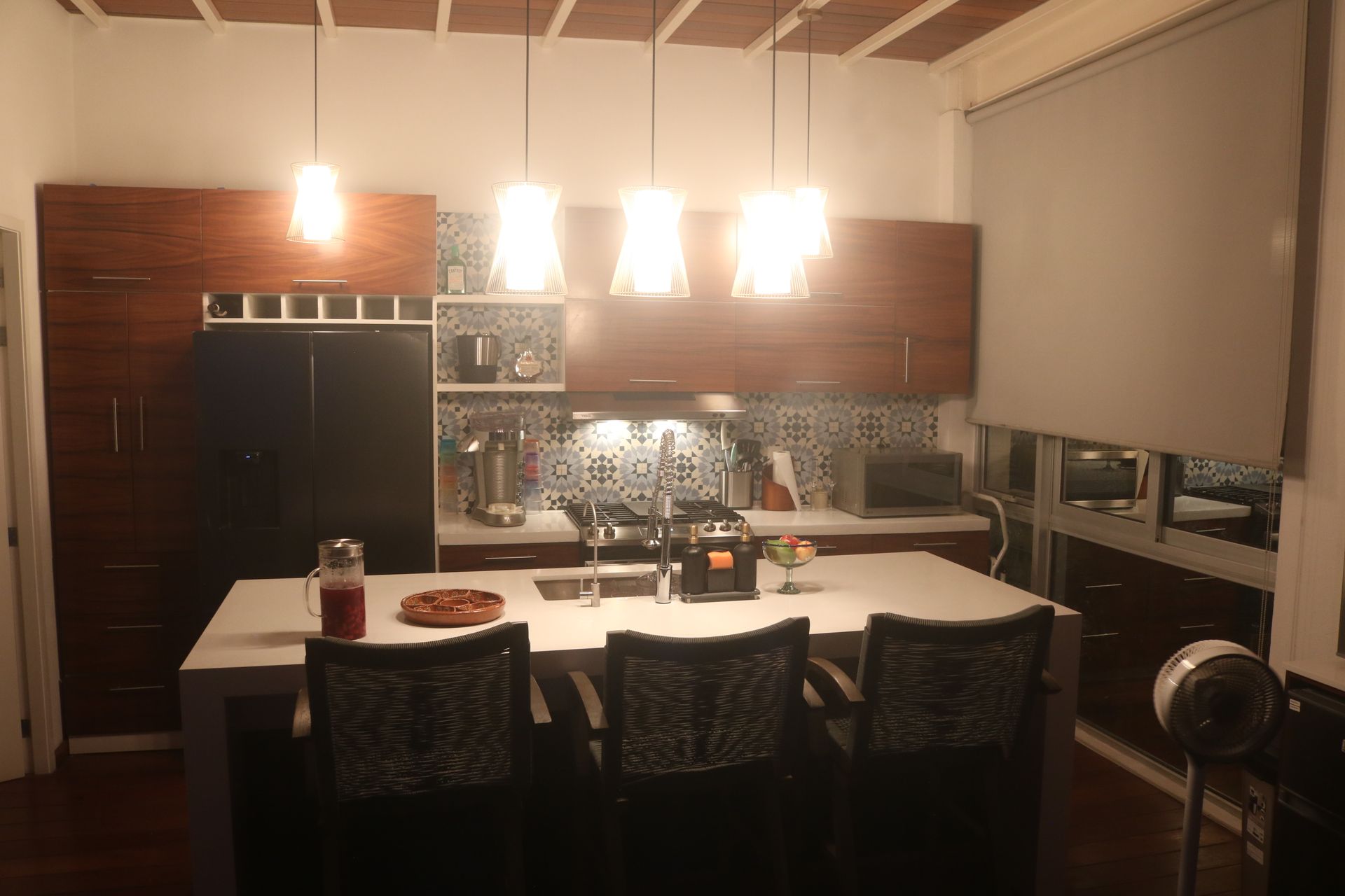 Evening dining space at AVA19 in Puerto Vallarta