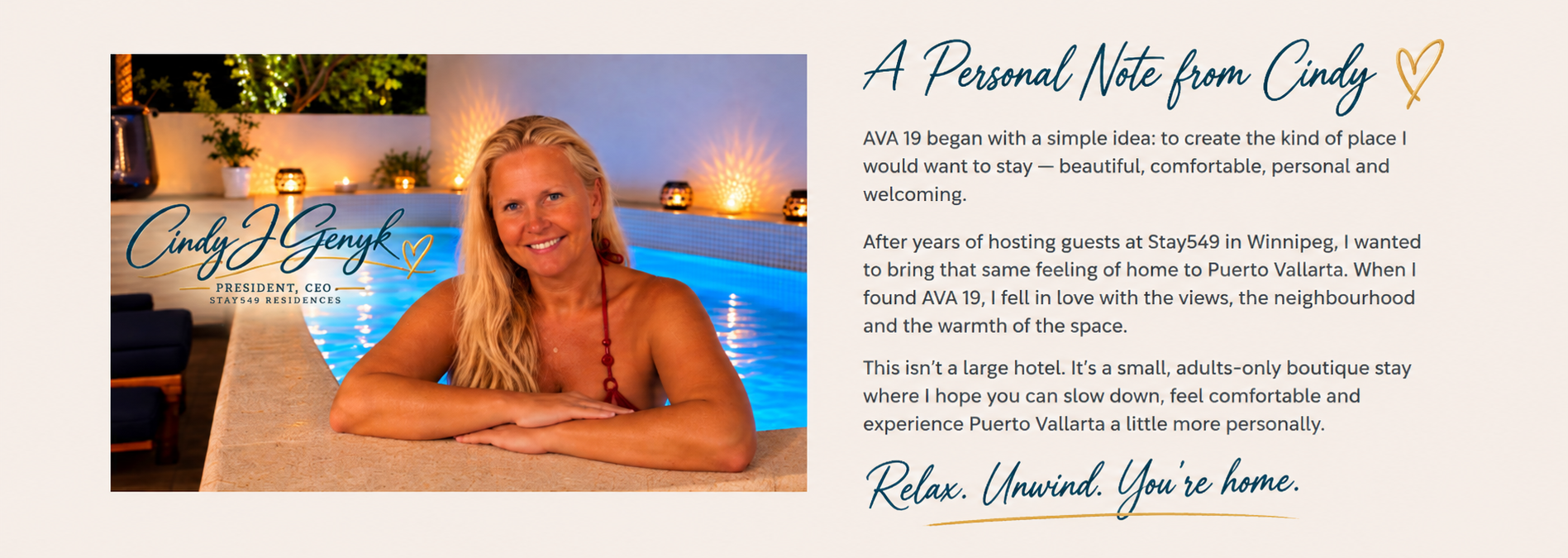 A personal welcome from Cindy, your host at AVA19 in Puerto Vallarta