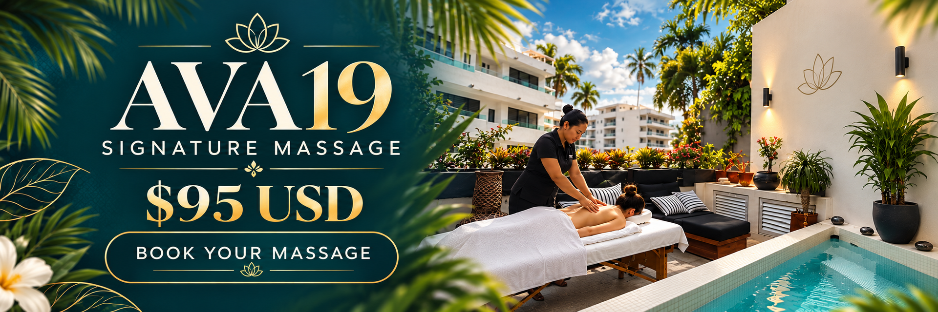 Explore private massage services for AVA19 guests