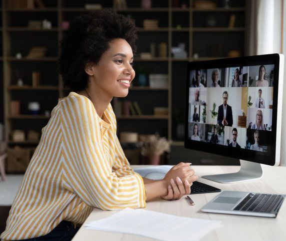 A small-group info session on Zoom