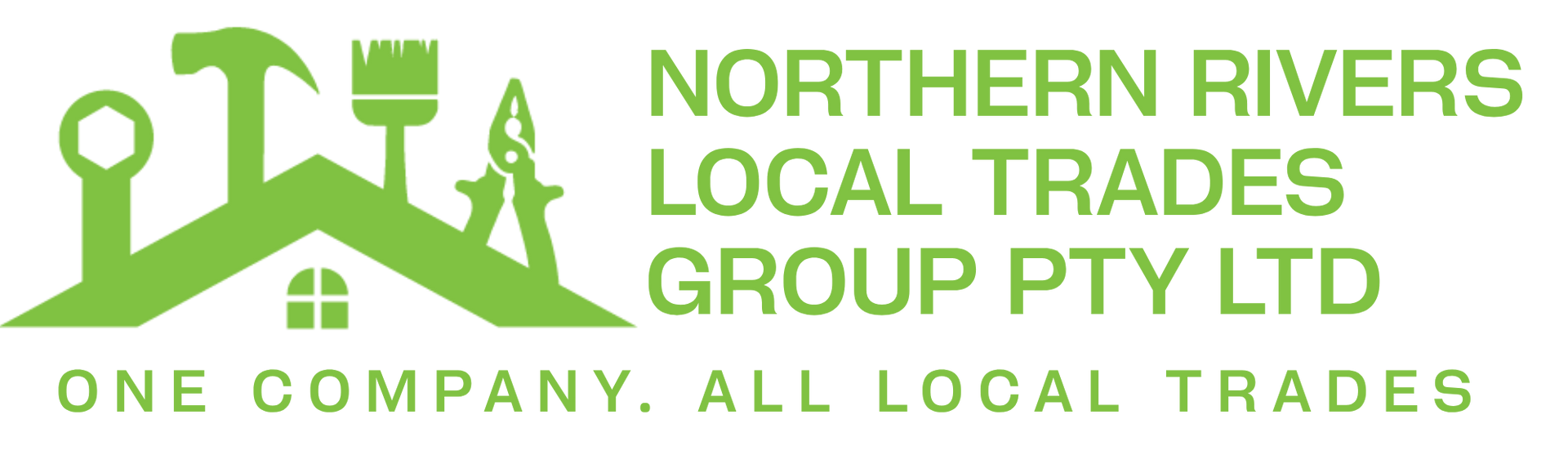 Northern Rivers Local Trades — Home Green logo and text for Northern Rivers Local Trades Group Pty Ltd with slogan “One company. All local trades.”