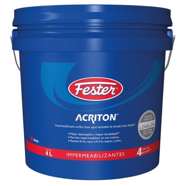 Fester Acriton 4 años Rojo 4 L
