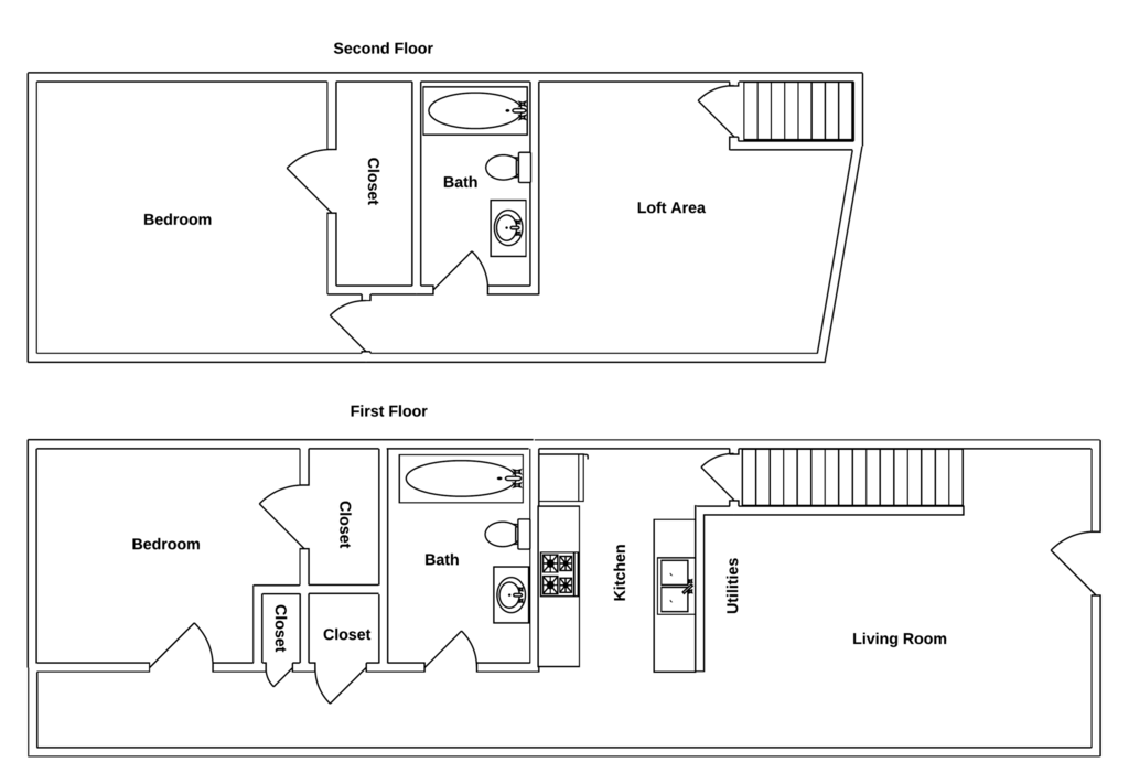 Floor Plan: 2 Bed · 2 Bath · 1,229 SQ. FT.