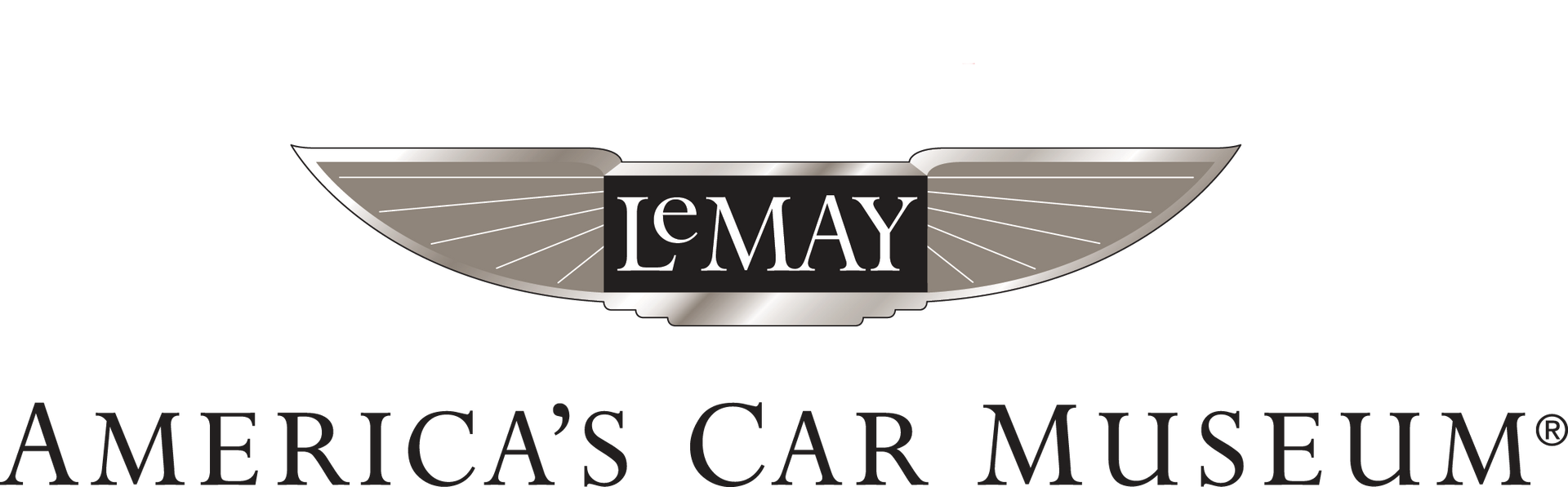 A logo for the america 's car museum