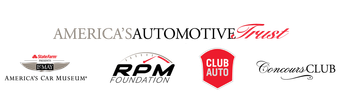 A banner for america 's automotive trust with logos for rpm foundation and club auto