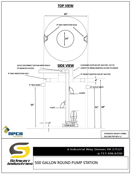 500 Round Pump Station