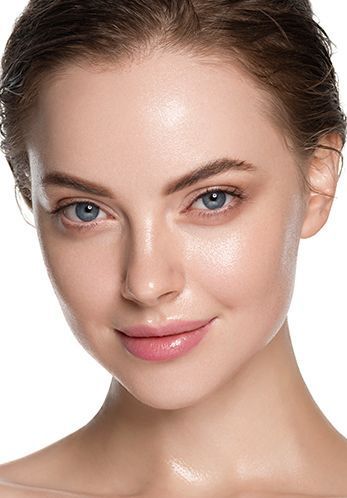 Glowing skin after skin booster treatment