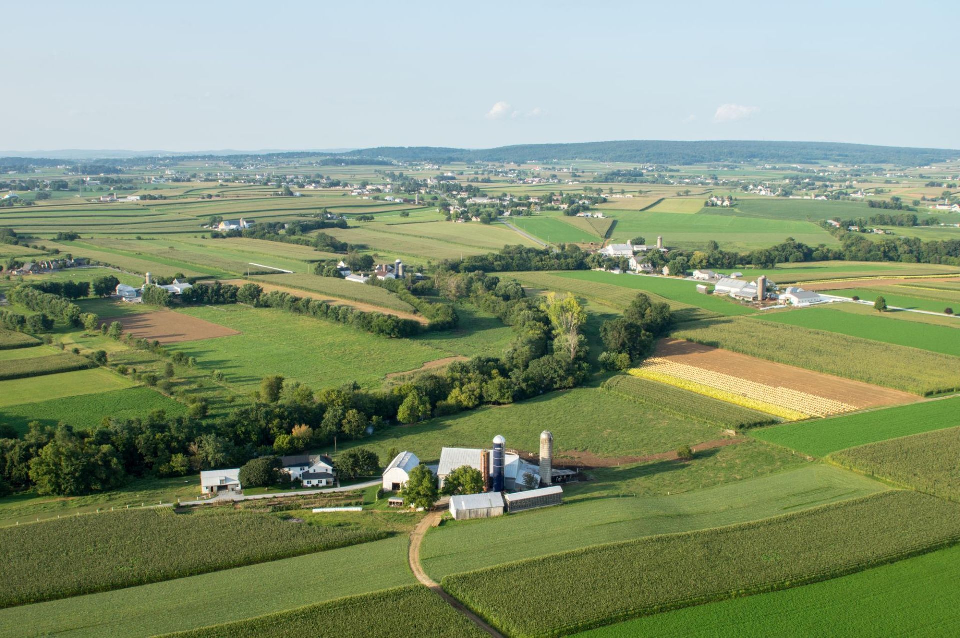Panoramic view of Lancaster County. Goood's Disposal offers service to all of Lancaster County.