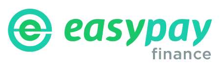 EasyPay Finance logo with green circular icon and teal text on white background