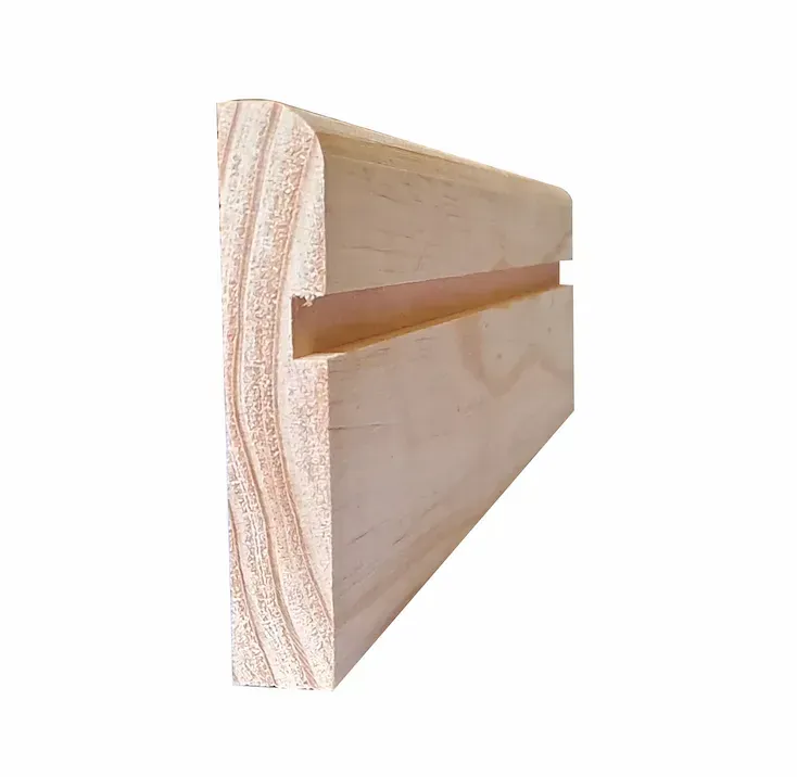 90mm Pine Bullnose With 10mm Shadowline Skirting