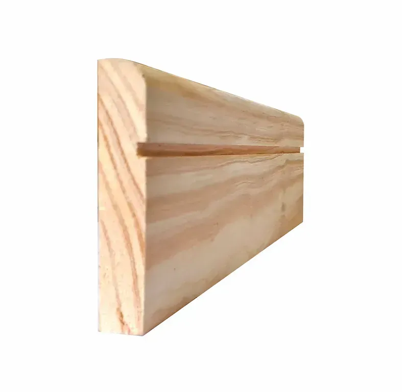 90mm Pine Bullnose With 5mm Shadowline Skirting
