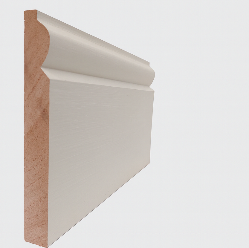 Hardwood Skiriting Painted White Skirting