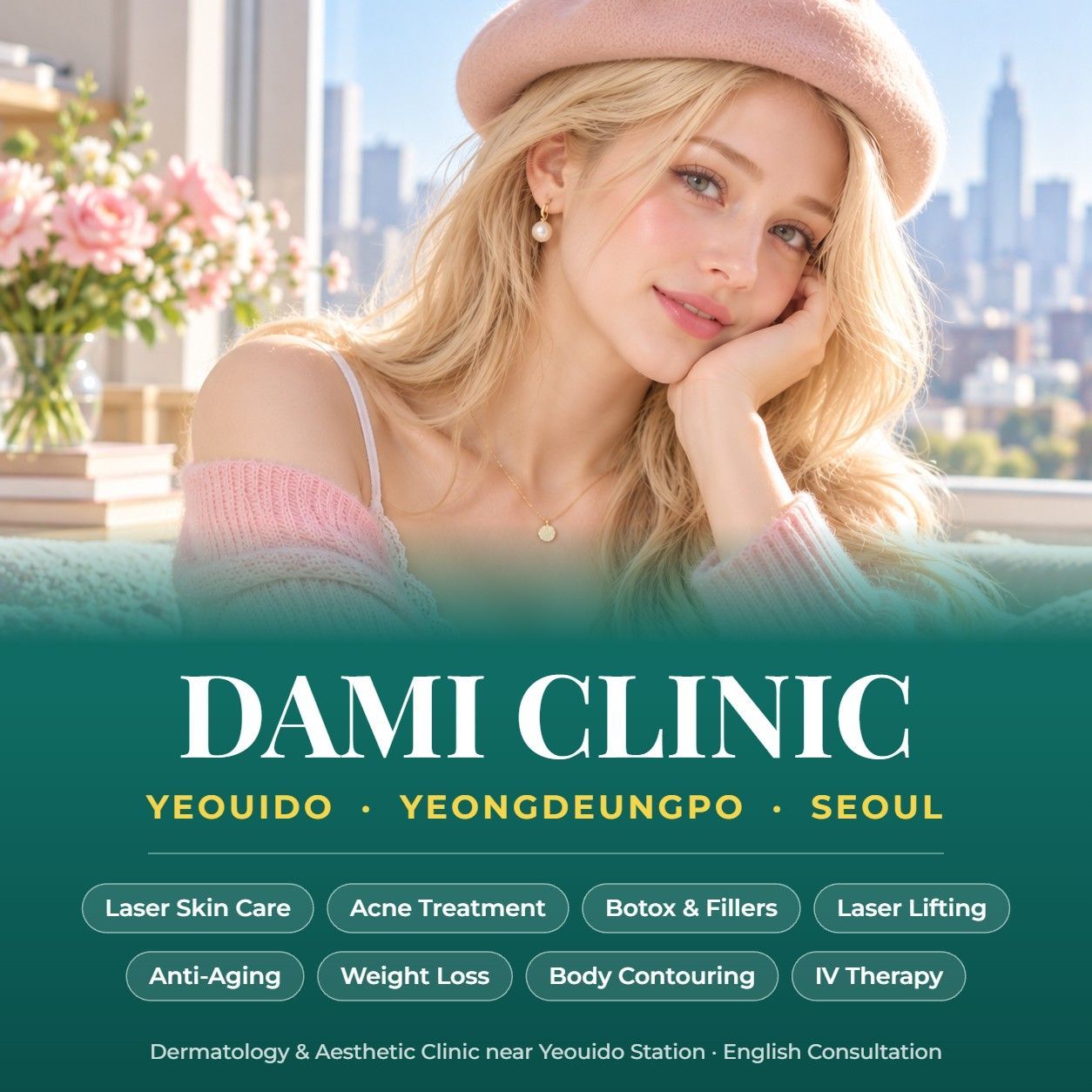 English-Speaking Skin Clinic at DAMI Skin Clinic in Yeouido, Yeongdeungpo, Seoul