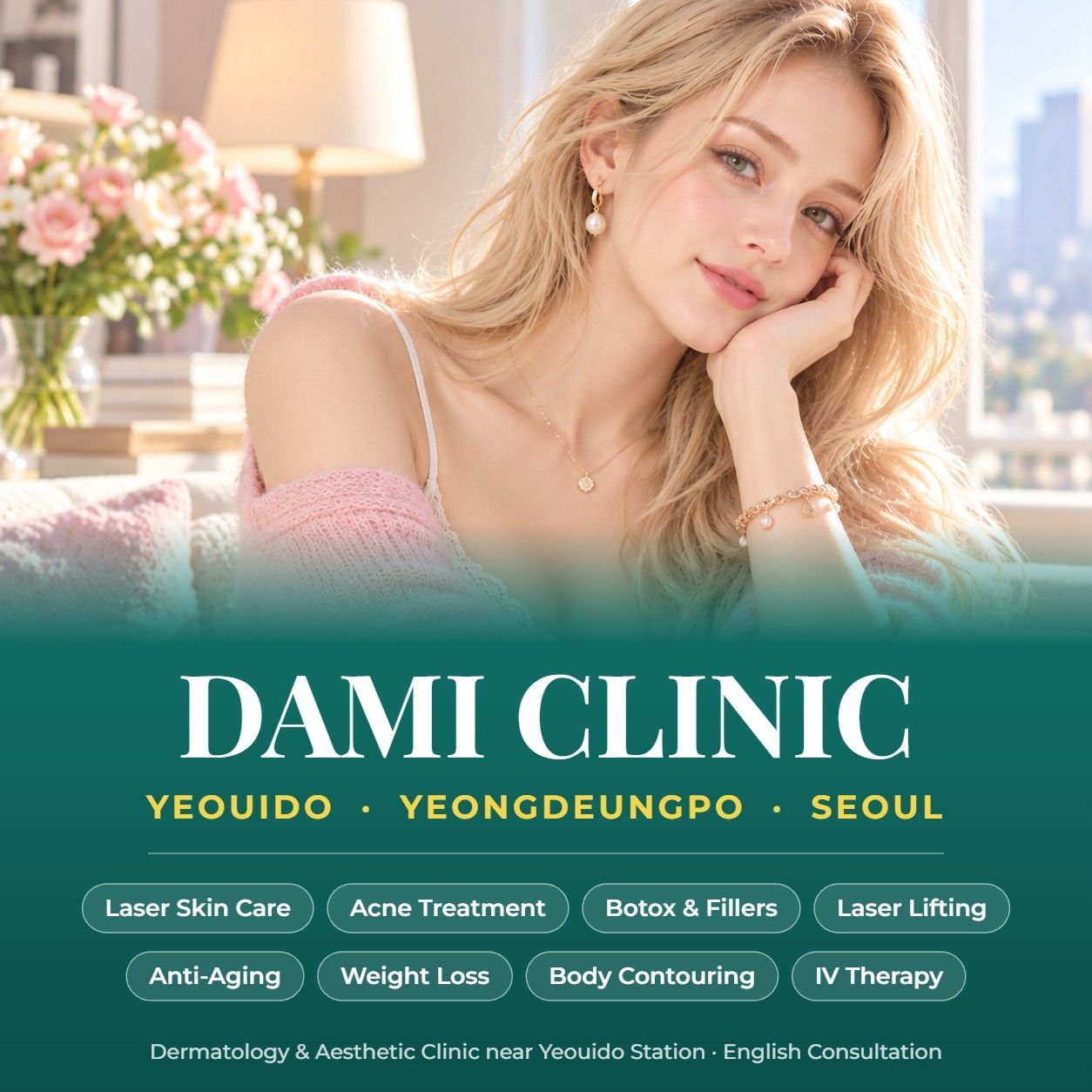 Korean Skin Care at DAMI Skin Clinic in Yeouido, Yeongdeungpo, Seoul