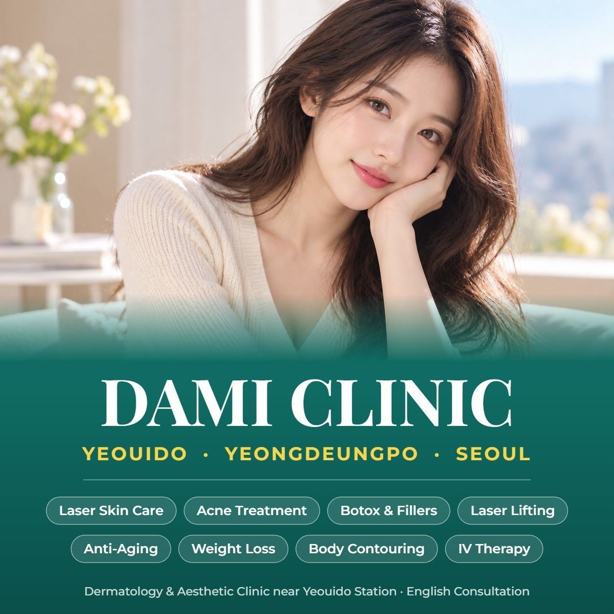 Seoul Skin Clinic for Foreigners – Trusted Cosmetic Dermatology at DAMI Skin Clinic in Yeouido, Yeongdeungpo, Seoul