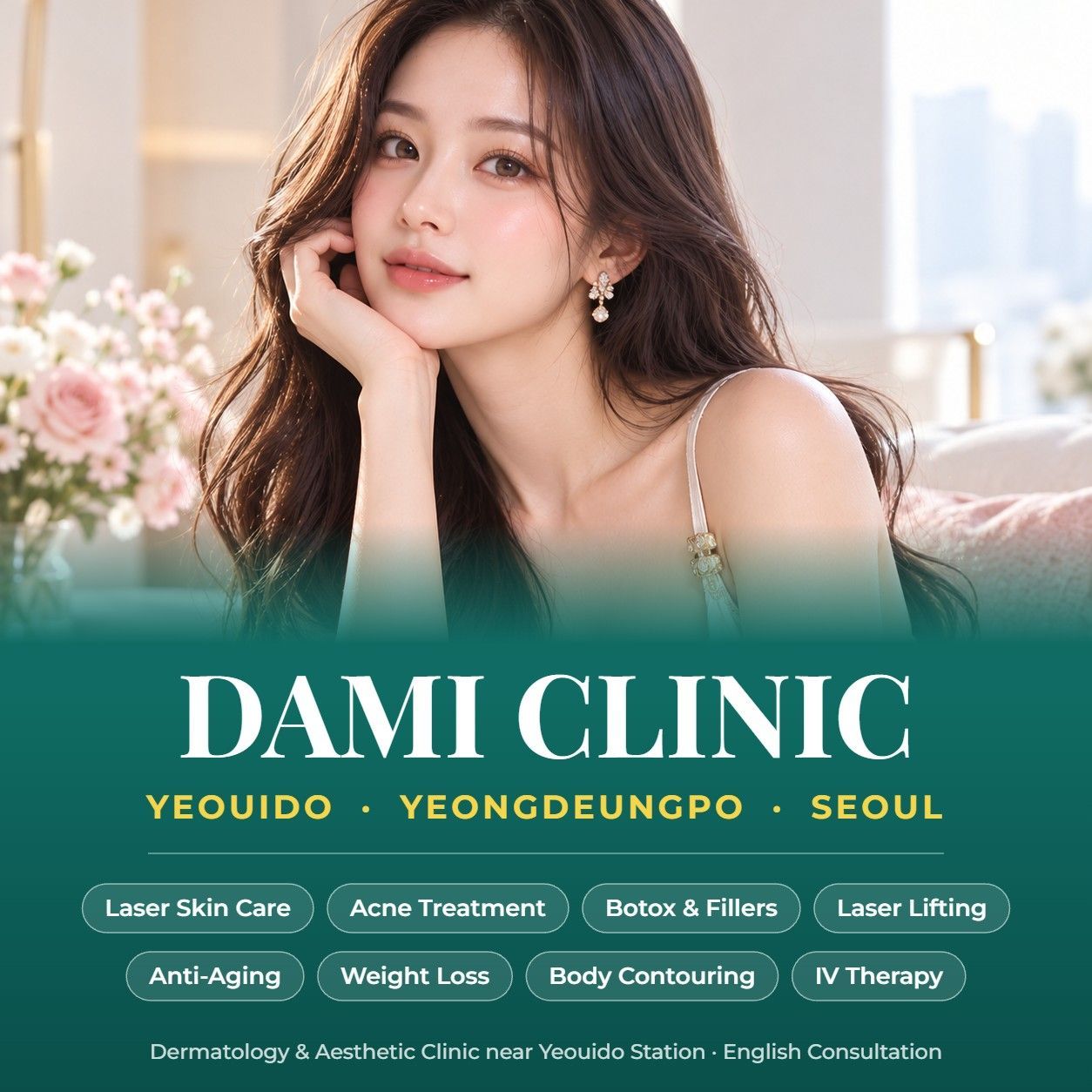 Cosmetic dermatology at DAMI Skin Clinic in Yeouido, Yeongdeungpo, Seoul