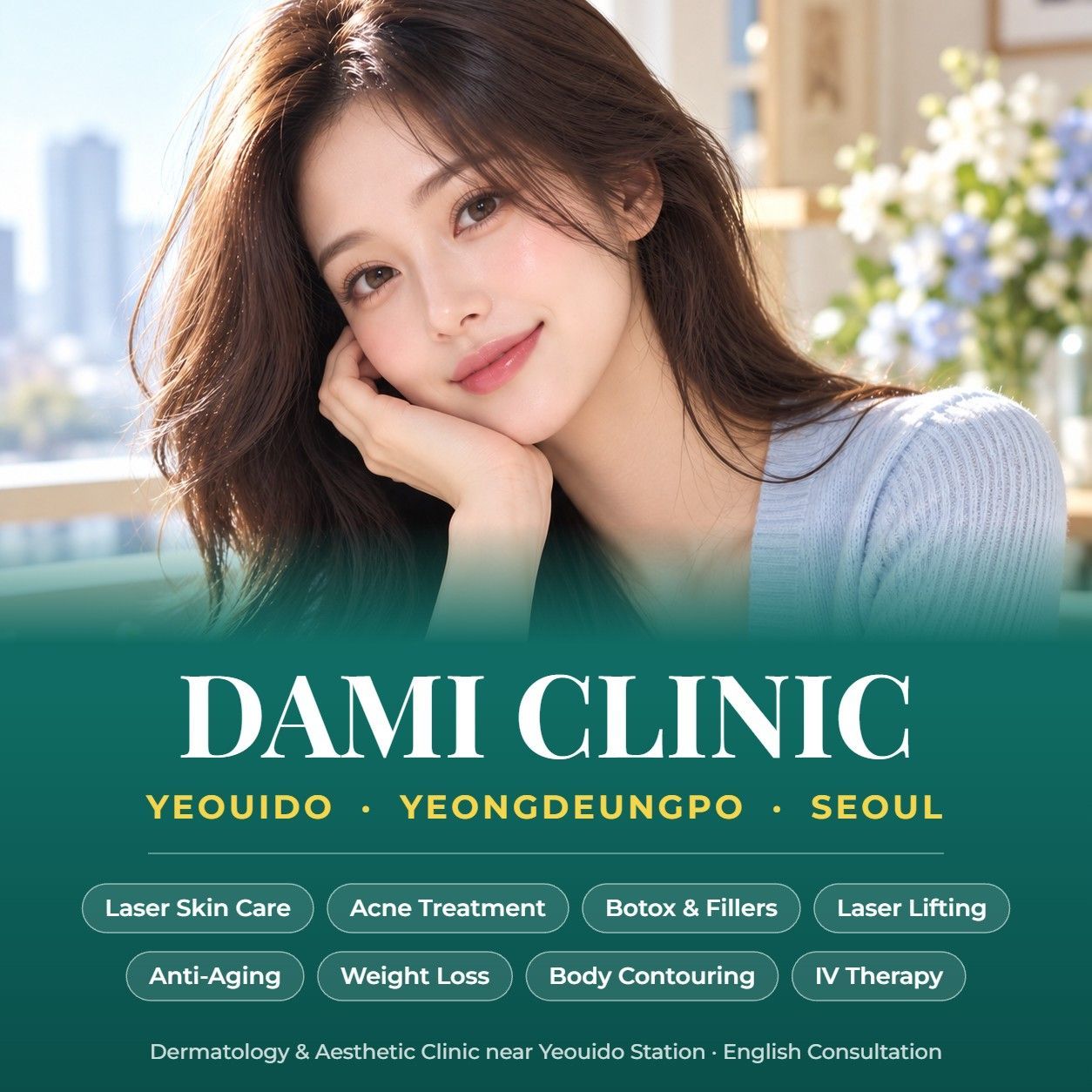 About DAMI Skin Clinic in Yeouido, Yeongdeungpo, Seoul