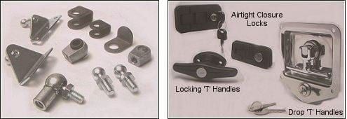 Assorted Hardware Including Latches, Locks, and Handles — Strut Re-gas Mackay In Ooralea, QLD.