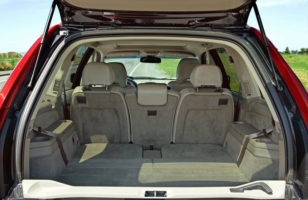 The Back of a Volvo Xc90 With the Trunk Open — Strut Re-gas Mackay In Ooralea, QLD