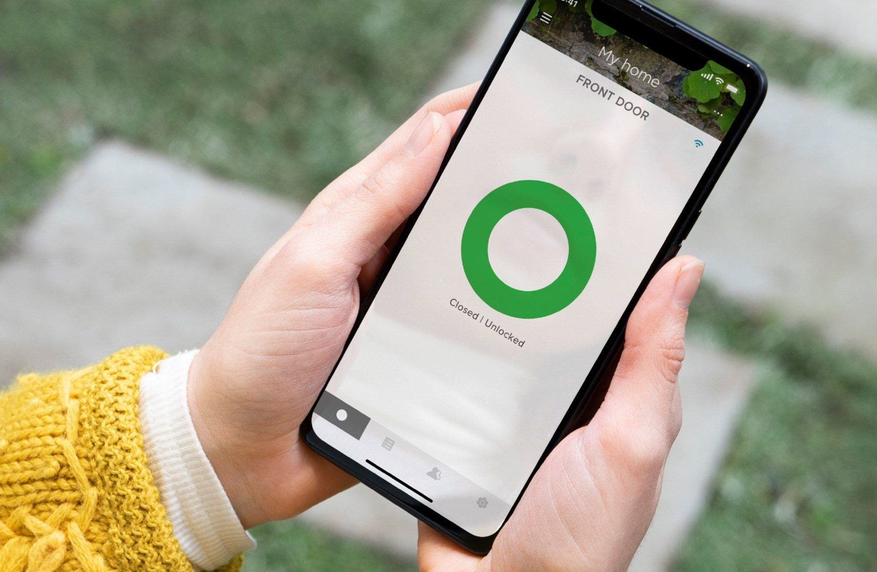 Doorman åpnes med APP o