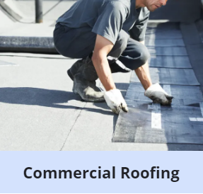 Roofer replacing shingles