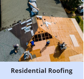 Roof being installed