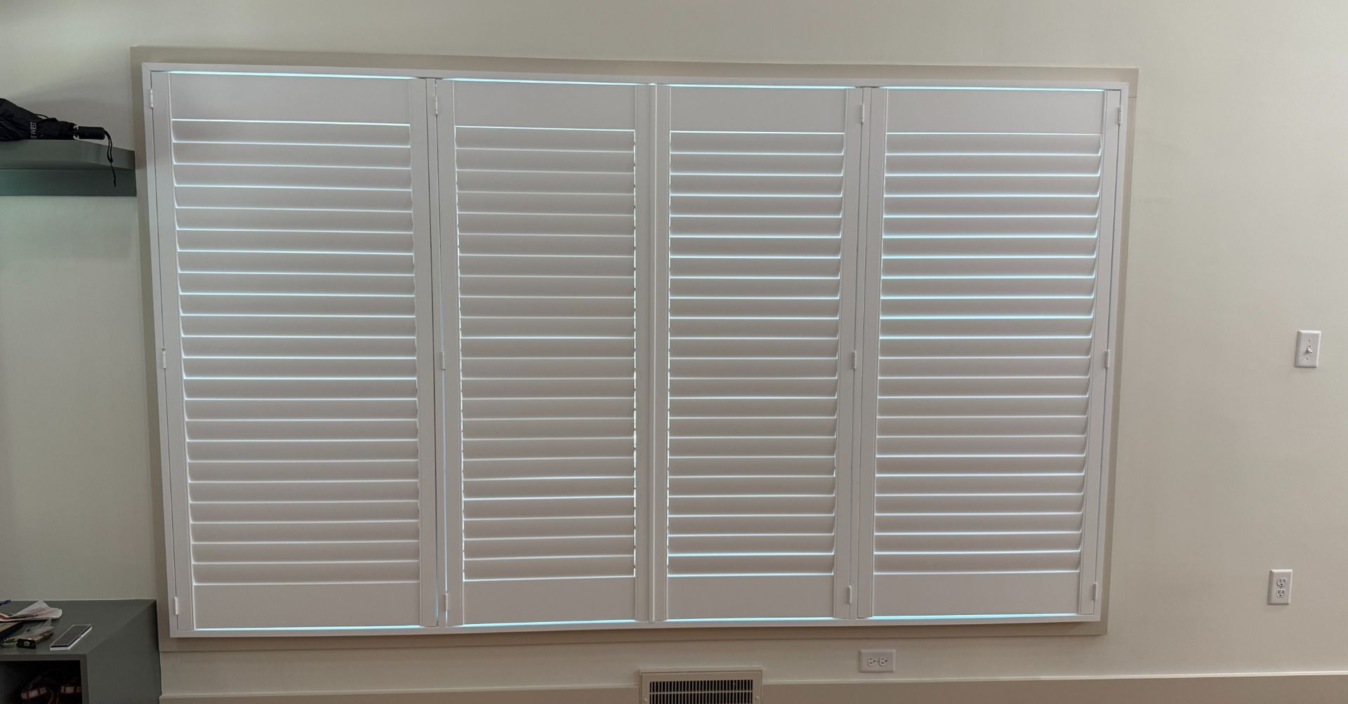plantation shutters on farmhouse windows, Mills River NC, AVL Window Blinds